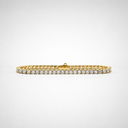 5.66ct Lab Grown Diamond Tennis Bracelet 14K Yellow Gold