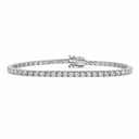 5ct Lab Diamond Tennis Bracelet 18K White Gold