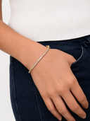 5ct Lab Diamond Tennis Bracelet 18K Yellow Gold